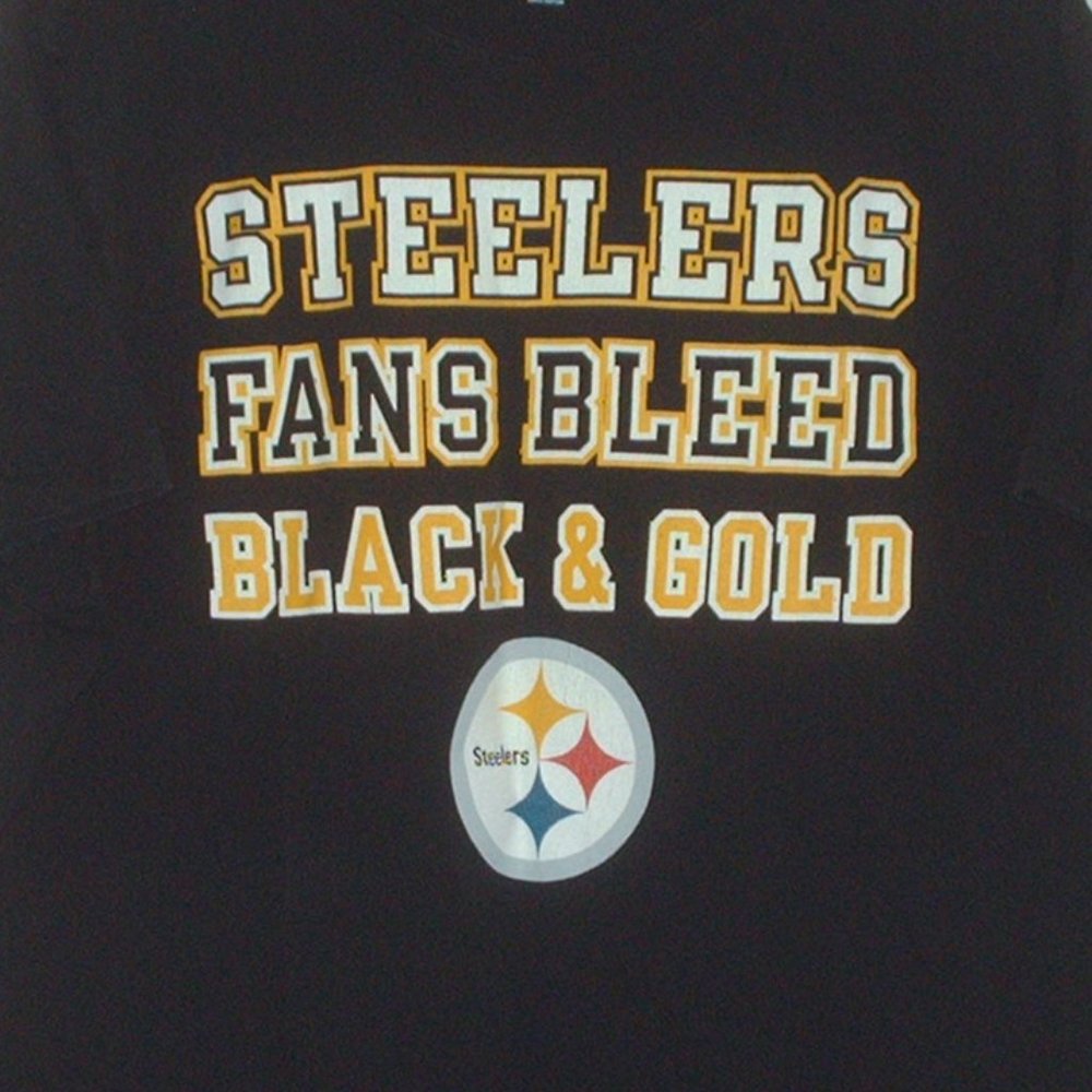 Pittsburgh Steelers Bleed Black & Gold T-shirt - new - size large - Picture 2 of 4